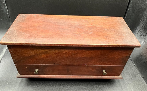 Vintage small wood chest - vintage,
