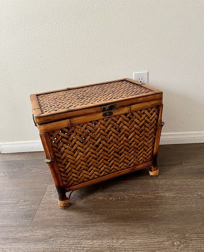 Vintage faux bamboo and woven - vintage,